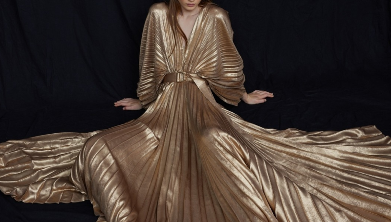 acler dress gold Hillsome Mini Dress main image 0