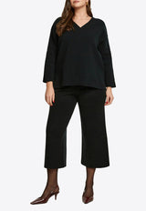 Mat Fashion V-neck Knitted Sweater Black 0000.5531.ΝΕΤΤΟ_BLACK