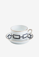 Ginori 1735 Catene Coffee Cup and Saucer Multicolor 004RG00 FTZ301010800G00125600 + 004RG00 FPT301010110G00125600
