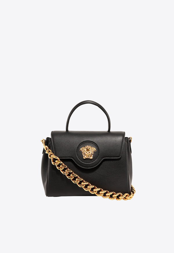 Versace La Medusa Leather Handbag Black DBFI039DVIT2T_KVO41
