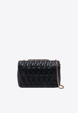 Versace Virtus Leather Shoulder Bag DBFH822D2NTRT_DNMOV Black