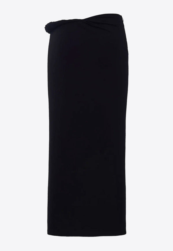 Versace La Greca Midi Skirt Black 10082471A01253_1B000