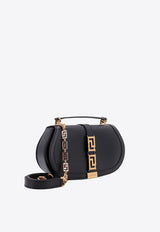 Versace Greca Goddess Leather Shoulder Bag 10111781A05134_1B00V Black