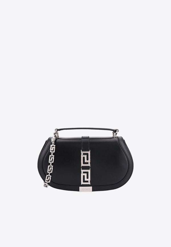Versace Greca Goddess Leather Shoulder Bag 10111781A05134_1B00P Black