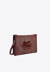 Etro Small Paisley Jacquard Pouch Bag Brown 1H8717567_0600