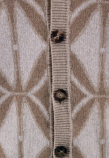 Etro Jacquard Knitted Cardigan Beige 1M5049719_0800