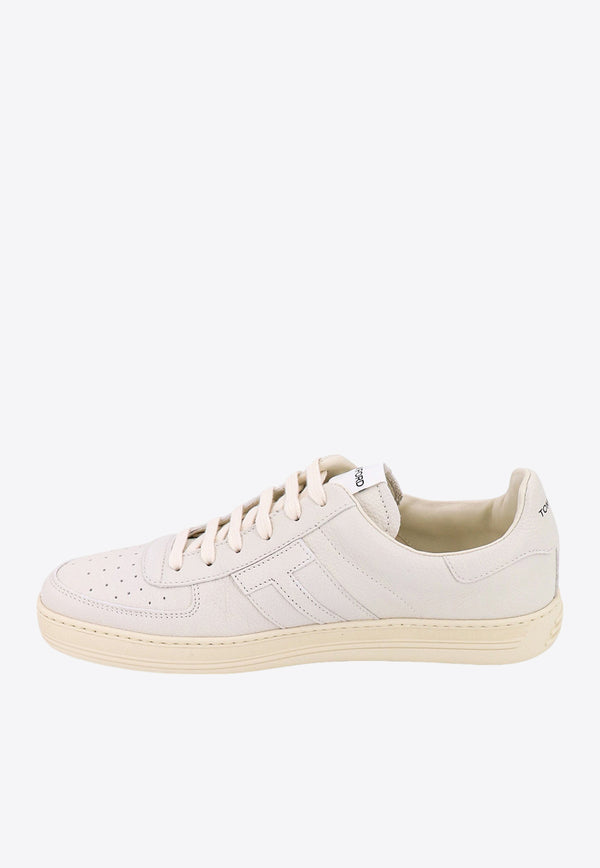 Tom Ford Redcliffe Leather Low-Top Sneakers White J1232LCL045N_3WW06