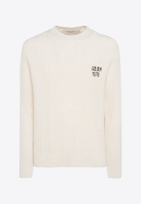 Golden Goose DB Embroidered Logo Virgin Wool Sweater GMP00841P001279_15516