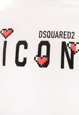 Dsquared2 Icon Logo Print Crewneck T-shirt White S79GC0076S23009_100