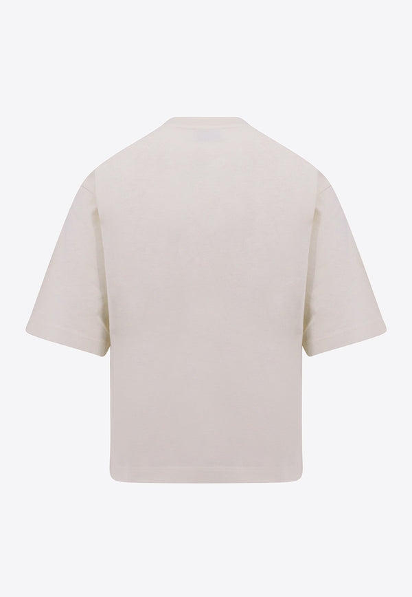 Off-White Logo Patch Basic T-shirt Beige OWAA124F23JER005_6161
