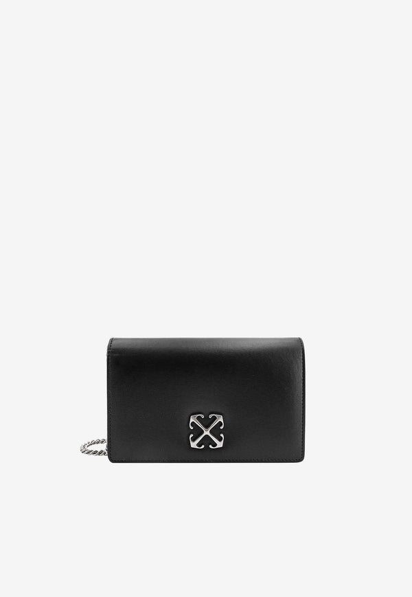 Off-White Jitney 0.5 Leather Crossbody Bag Black OWNR032C99LEA001_1072