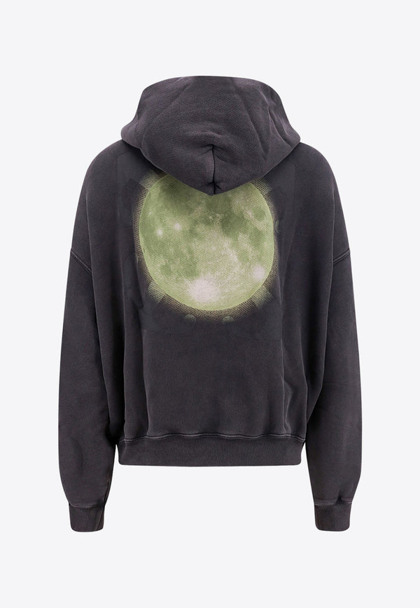Off-White Super Moon Print Hooded sweatshirt Black OMBB118F23FLE008_1084
