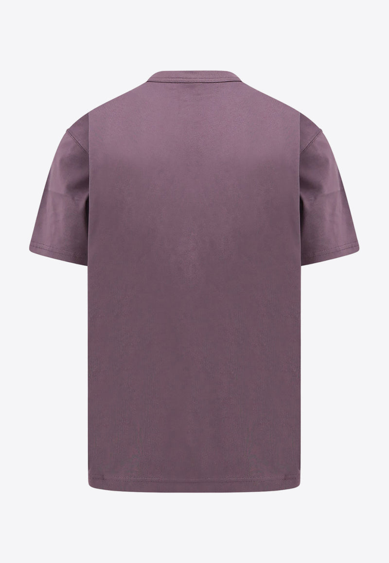 New Balance Flocked Logo Crewneck T-shirt Purple MT33551SHW_515