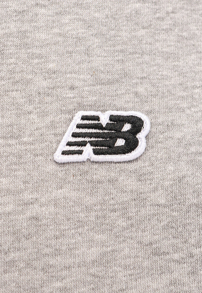 New Balance Logo Patch Crewneck Sweatshirt Gray MT23601AG_053
