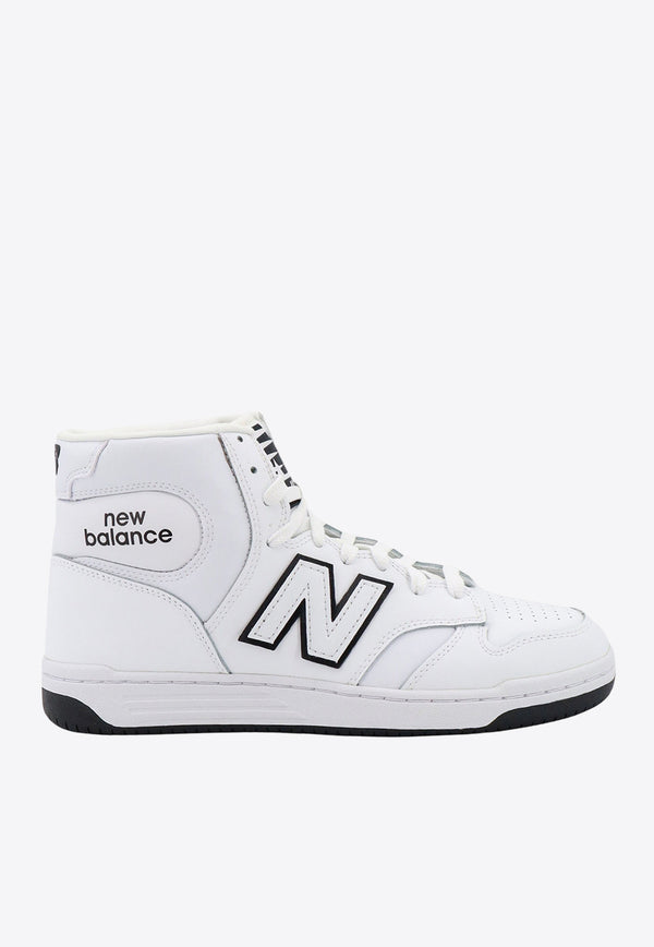 New Balance 480 Leather High-Top Sneakers White BB480COA_WHITE