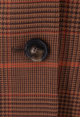 Stella McCartney Prince Of Wales Oversized Wool Blazer Brown 6500723CQ750_5613