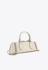 Valentino Rockstud E/W Leather Shoulder Bag White 3W0B0M73PLX_098