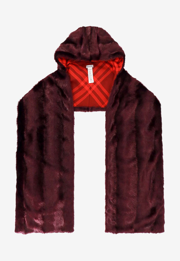 Burberry Faux Fur Hooded Scarf 8079141_B7491