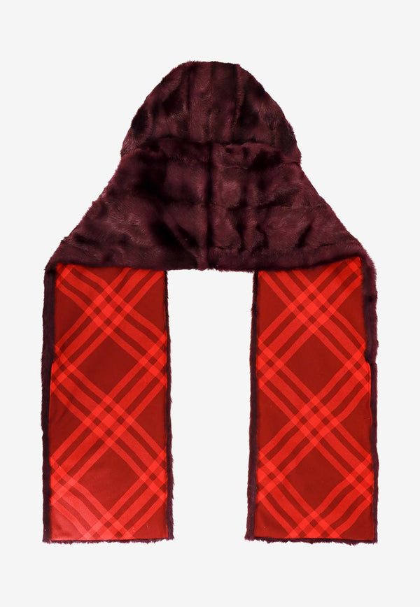 Burberry Faux Fur Hooded Scarf 8079141_B7491