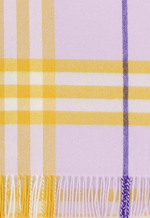 Burberry Check Pattern Cashmere Scarf Multicolor 8079556_B7312
