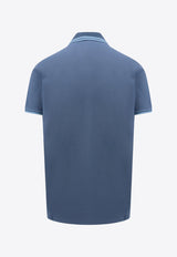 Etro Logo Embroidered Polo T-shirt Blue MRMD0007AC174_B0786