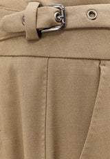 Dolce & Gabbana Straight-Leg Tailored Pants Beige GP07DTFUBGC_M0172