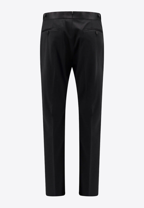 Tom Ford Straight-Leg Wool-Blend Pants Black PECRT1WES01_LB999