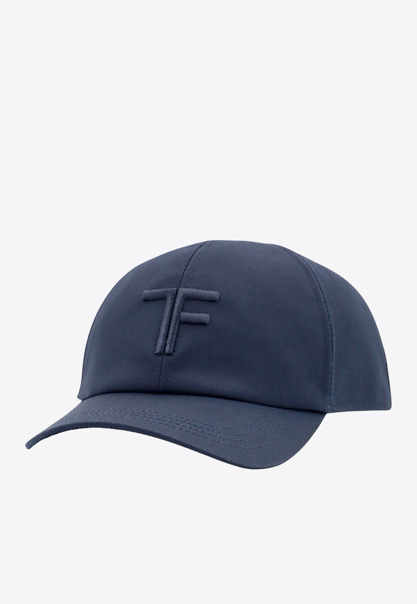 Tom Ford Logo Embroidered Baseball Cap Blue MH003TCN036G_1L023