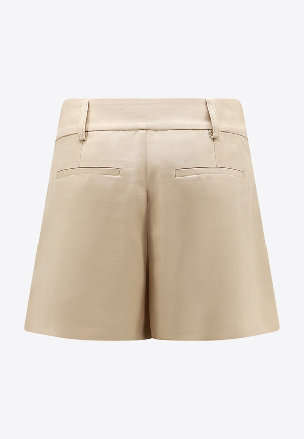 Stella McCartney Tailored Mini Shorts Beige 6401643DU701_2600