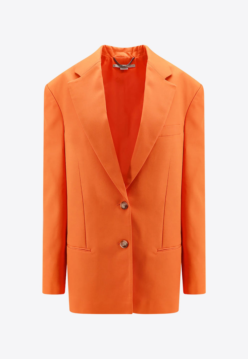 Stella McCartney Oversized Single-Breasted Blazer Orange 6500723DU701_7501