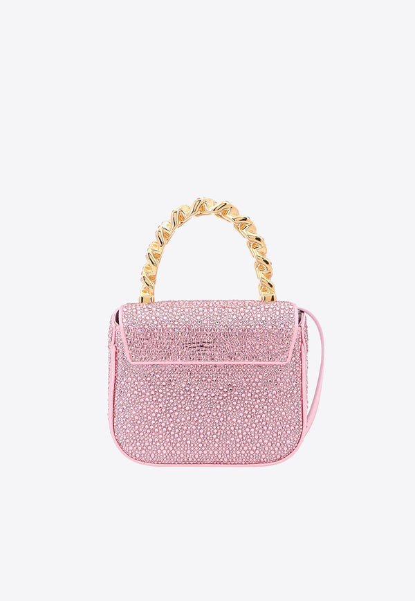 Versace Mini Medusa All-Over Rhinestones Bag 10030161A06487_1P88V Pink