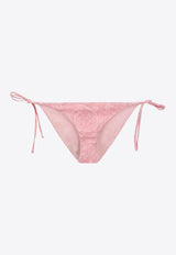 Versace Barocco Print Bikini Bottoms Pink ABD05027A235870_5P950