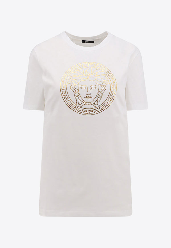Versace Iconic Medusa Print T-shirt

 10142711A10145_2W110