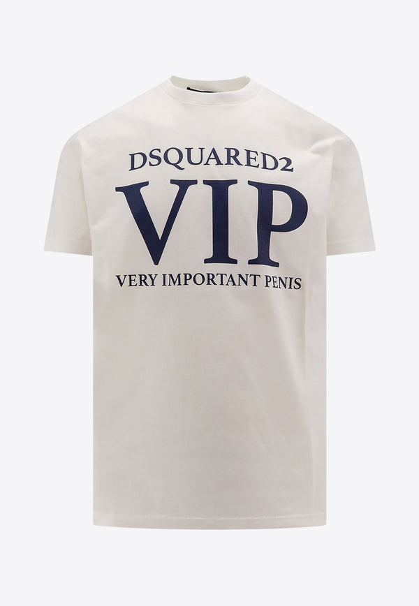 Dsquared2 VIP Printed T-shirt White S71GD1390S22427_101