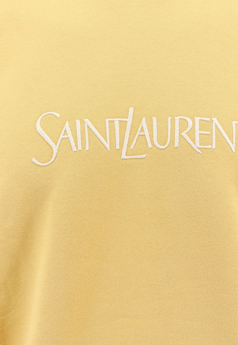 Saint Laurent Logo-Embroidered Pullover Sweatshirt 782051Y36ZO_7290