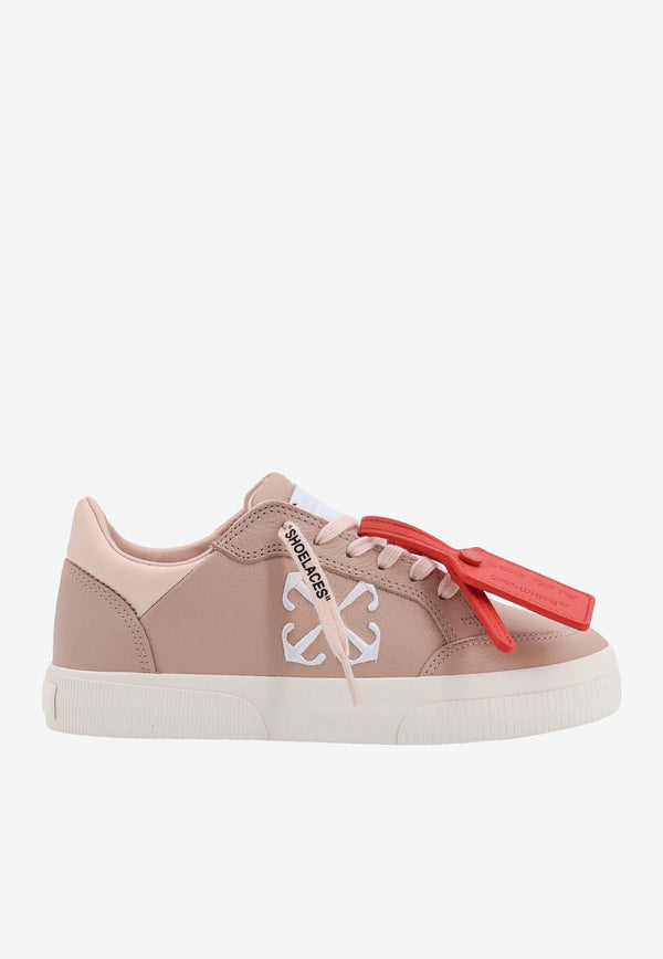 Off-White New Low Vulcanized Leather Sneakers Pink OWIA288S24LEA001_3301