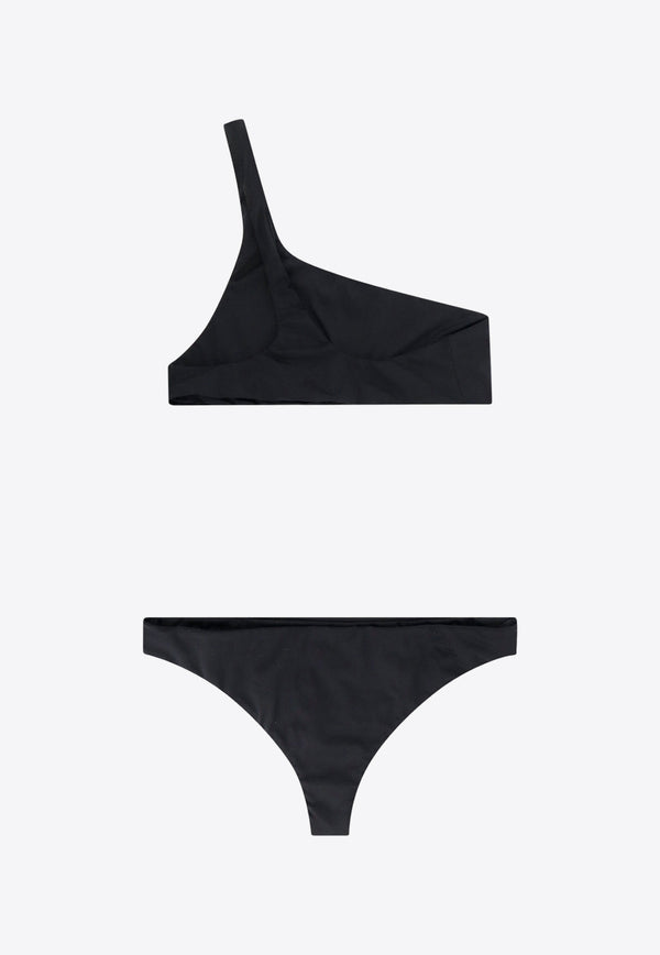 Off-White Logo Embroidered One-Shoulder Bikini Black OWFE012S24FAB001_1001