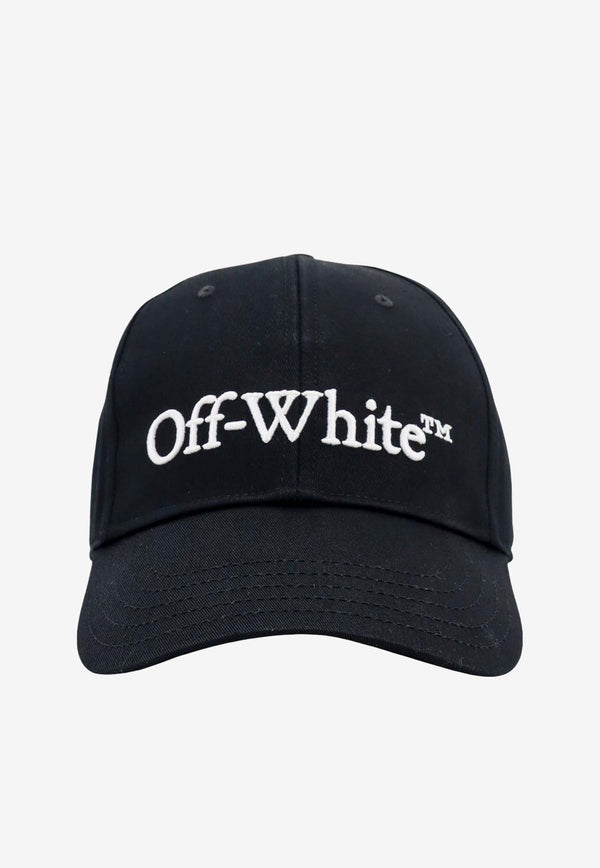 Off-White Logo Embroidered Baseball Cap Black OMLB052C99FAB001_1001