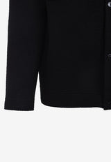 Logo-Patch Wool Overshirt