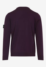 Logo-Patch Wool Sweater