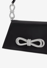Samatha Double Bow Satin Shoulder Bag