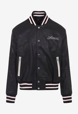 Club Leather Bomber Jacket