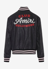 Club Leather Bomber Jacket