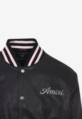 Club Leather Bomber Jacket