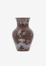 Ginori 1735 Oriente Italiano Castagna Ming Vase Brown 016RG02 FG6132LX0250G00135800