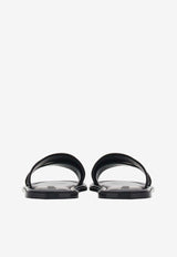 Salvatore Ferragamo Laurene Double-Strap Slides 01G833 LAURENE 769514 NERO/RICAMO