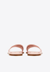 Salvatore Ferragamo Laurene Logo Slides 01G833 LAURENE 769517 NYLUND PINK Pink
