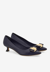 Ferragamo Zelma 40 Vara Bow Pumps 01H450 ZELMA 40 781452 NAVY
