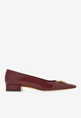 Ferragamo Venera Vara Bow Ballet Flats 01I792 VENERA 779515 BORGOGNA