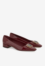 Ferragamo Venera Vara Bow Ballet Flats 01I792 VENERA 779515 BORGOGNA